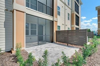 Extended patios available with select apartments